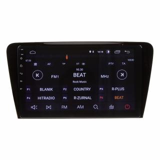 Autorádio pro Škoda Octavia III 2013-2018 s 10,1&quot; LCD, Android, WI-FI, GPS,Mirrorink,Bluetooth,