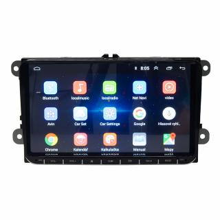 Autorádio pro VW, Škoda s 9&quot; LCD, Android 8.1, WI-FI, GPS, Mirror link, Bluetooth, 2x USB