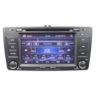 ŠKODA Octavia II 2009-2013 - Autorádio s 7&quot; LCD, GPS, ČESKÉ MENU