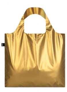 Skládací nákupní taška LOQI METALLIC Matt Gold