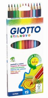 Barevné tužky GIOTTO - 12 barev (barevné tužky GIOTTO STILNOVO)