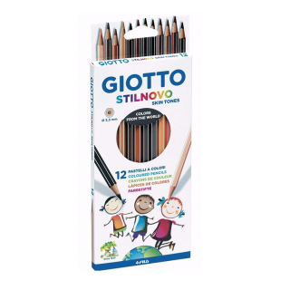 Barevné tužky GIOTTO Skin Tones / 12 barev (Barevně tužky Giotto)
