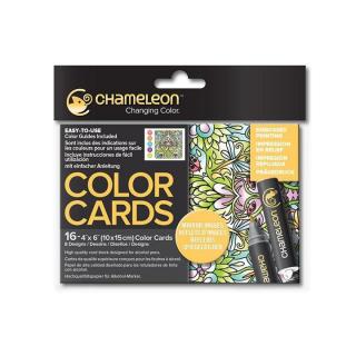 Chameleon kartičky na vymalování - Mirror Images / sada 16 ks (Chameleon Color Cards)