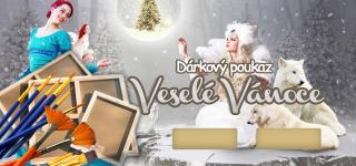 Dárkový POUKAZ - Veselé Vánoce 1 (umělecké potřeby)