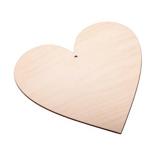 Dřevěná ozdoba 10 cm - srdce (dřevěné polotovary na kreativní práce)