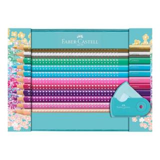 Faber-Castell barvičky Sparkle / dárkový set (Trojhranné tužky v plechovém pouzdře)