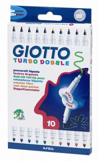 Fixy GIOTTO Turbo Dobble / 10 barev (kreativní potřeby)