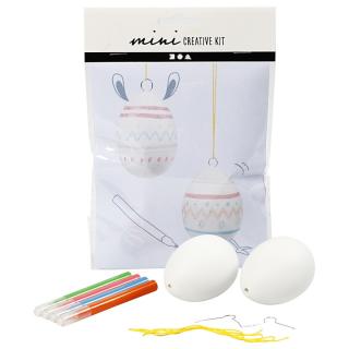 Kreativní sada Mini Creative Kit - Hanging egg (kreativní set pro děti - vajíčka na zavěšení)