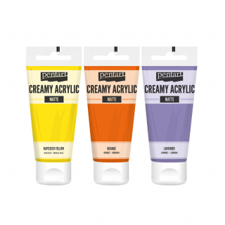 Krémová akrylová barva matná Pentart 60 ml / různé odstíny (Krémová akrylová barva 60 ml / různé odstíny)