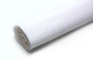 Krepový papír 50 x 200 cm - bílý (krepové papíry)