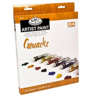 Kvašové barvy ARTIST Paint 24x12ml  (maliarský set Royal &amp; Langnickel)