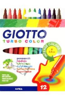 Markery GIOTTO TURBO COLOR / 12 barev (markery )
