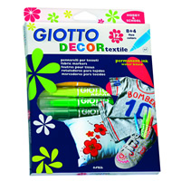 Markery na textil GIOTTO DECOR textile / 12 barev (markery na textil)
