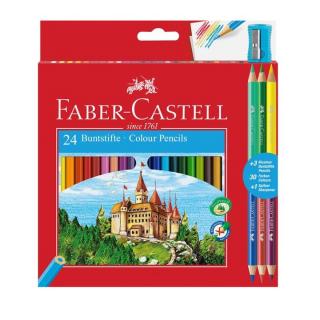 Pastelky Faber-Castell šestihranné / set 24 barev (tužky na kreslení)