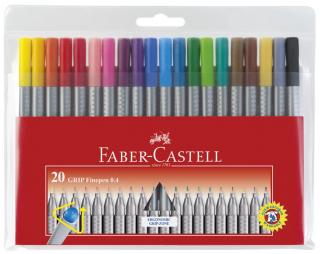 Popisovače Gripfinepen 0.4 mm / 20 barevné (popisovače Faber-Castell)