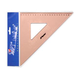 Profesionální trojúhelníkové pravítko LENIAR 45 st. / 32 cm (Pravítko pro technické kreslení)