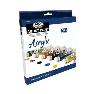 Sada akrylových barev Royal &amp; Langnickel / 18x21 ml (sada Royal &amp; Lagnickel)