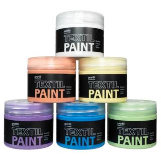 Sada barev na tmavý textil Profil - Pastel Candy 6 x 50 ml (Set hobby barev na textil)