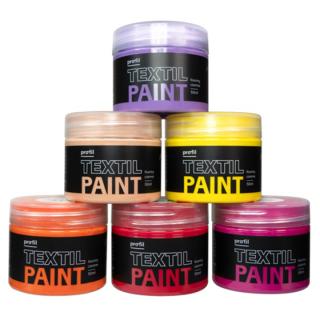 Sada barev na tmavý textil Profil - SUNSET BOULEVARD 6 x 50 ml (Set hobby barev na textil)