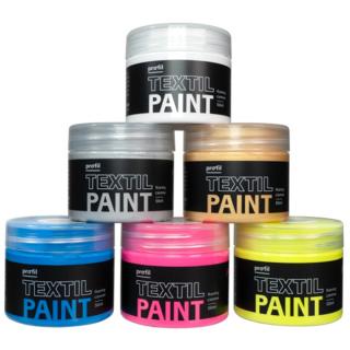 Sada barev na tmavý textil Profil - Unicorn Bling 6 x 50 ml (Set hobby barev na textil)