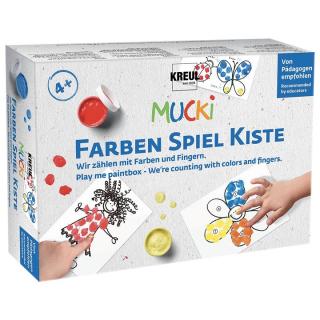 Sada prstových barev MUCKI - Počítejme s barvami a prsty (barvy pro děti KREUL)