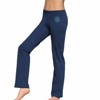 Wellness kalhoty z bio bavlny dlouhé unisex- tmavě modré Velikost: L