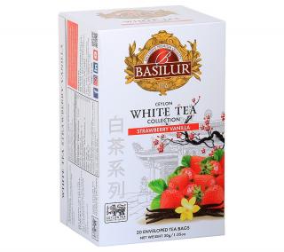 Basilur White Tea Strawberry Vanilla 20x1,5 g