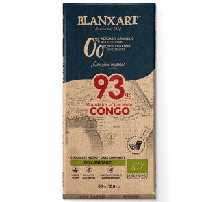 Čokoláda 93% Congo neslazená 80 g BIO BLANXART