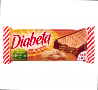 Diabeta Oplatka arašídová polomáčená 32 g PLH