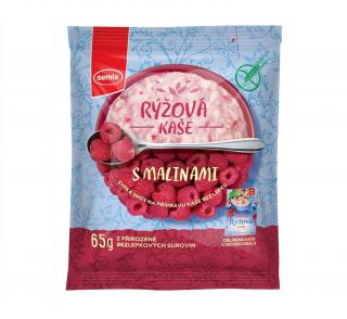 Rýžová kaše s malinami 65 g SEMIX