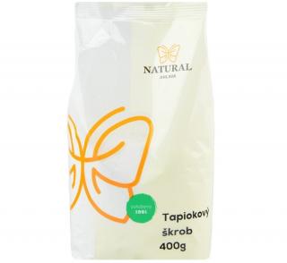 Škrob tapiokový 400 g NATURAL J. (Tapiokový škrob nativní Natural Jihlava 400 g)