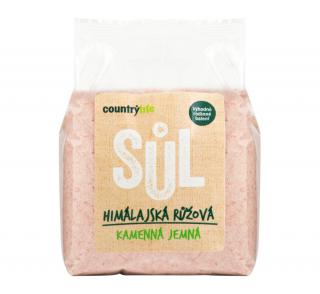 Sůl Himálajská růžová jemná 1 kg COUNTRY LIFE