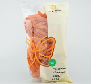 Těstoviny z červené čočky 230 g NATURAL J.