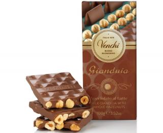 Venchi mléčná Gianduja s oříšky 100 g