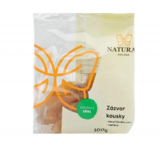 Zázvor kousky bez přid. cukru 100 g NATURAL J.