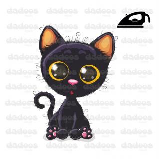 Nažehlovací obrázek Černá kočka