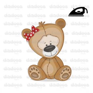 Nažehlovací obrázek Medvěd s mašlí