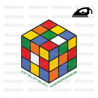 Nažehlovací obrázek Rubikova kostka s výpočtem