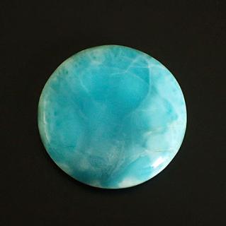 Larimar z Dominikánské republiky 40x40x10mm