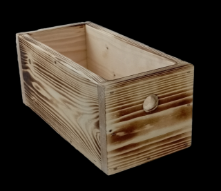 DŘEVOHIT Dřevěná krabička 30x15x13 cm opálena