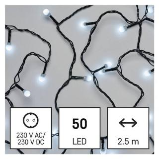 EMOS 50 LED cherry řetěz D5GC01 - kuličky, 2,5 m, vnitřní