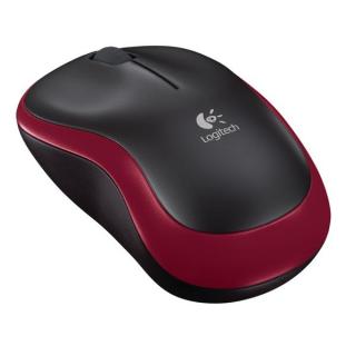 Logitech Wireless Mouse M185 / optická / 3 tlačítka / 1000dpi Barva: červená