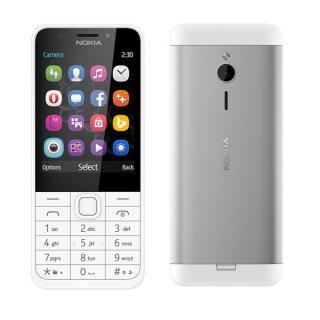 Nokia 230 Dual SIM - stříbrný/ bílý