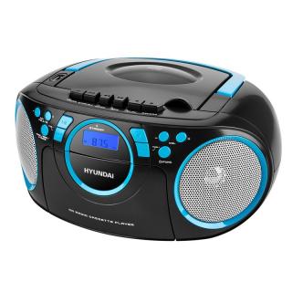 Radiomagnetofon Hyundai TRC 788 AU3BBL s CD/ MP3/ USB, černá/ modrá