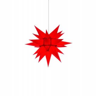 Moravská hvězda I4 červená, papír, 40 cm