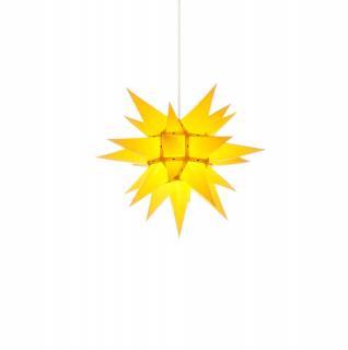 Moravská hvězda I4 žlutá, papír, 40 cm