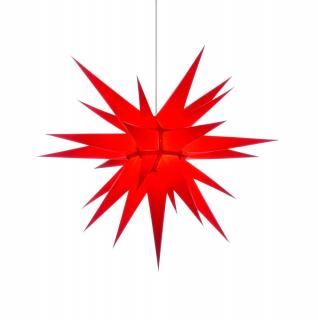 Moravská hvězda I7 červená, papír, 70 cm