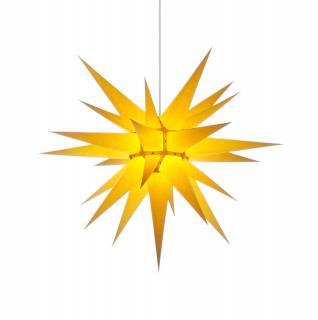 Moravská hvězda I7 žlutá, papír, 70 cm