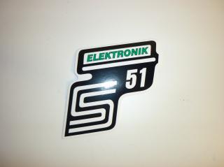 Samolepka Simon S51 Elektronik - zelená