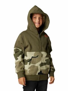 Dětská mikina Fox Yth Lindon Zip Fleece - Olive Camo Velikost: YL